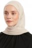 Sahar - Light Beige One Piece Chiffon Hijab