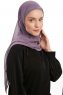 Sahar - Dark Purple One Piece Chiffon Hijab