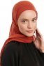 Sahar - Brick Red One Piece Chiffon Hijab