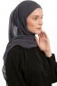 Sahar - Anthracite One Piece Chiffon Hijab