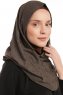 Taliah - Brown One Piece Hijab