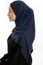Vesile - Navy Blue One-Piece Hijab