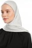 Vesile - Light Grey One-Piece Hijab