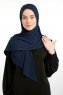 Nermin - Navy Blue Sandy Scarfs Hijab