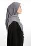 Nermin - Dark Grey Sandy Scarfs Hijab