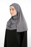 Ilay - Dark Grey Sandy Turban Hijab
