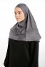 Feriha - Dark Grey Viscose Turban Hijab