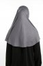 Feriha - Dark Grey Viscose Turban Hijab