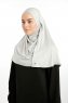 Feriha - Light Grey Viscose Turban Hijab