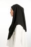 Bengi - Black Micro Krep Turban Hijab