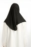 Bengi - Black Micro Krep Turban Hijab