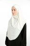 Bengi - Creme Micro Krep Turban Hijab