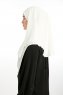 Bengi - Creme Micro Krep Turban Hijab