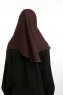 Bengi - Brown Micro Krep Turban Hijab
