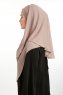 Bengi - Dark Taupe Micro Krep Turban Hijab