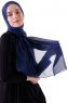 Hadise - Navy Blue Chiffon Hijab