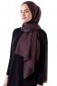 Hadise - Dark Brown Chiffon Hijab