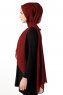 Hadise - Red Wine Chiffon Hijab