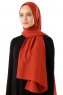 Hadise - Brick Red Chiffon Hijab