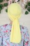Amy - Yellow Cotton Turban - Ayse Turban