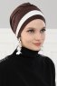 Elsa - Brown & Creme Cotton Turban