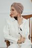 Laura - Taupe Cotton Turban