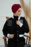 Laura - Bordeaux Cotton Turban
