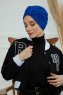 Laura - Blue Cotton Turban