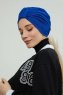 Laura - Blue Cotton Turban