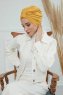 Laura - Mustard Cotton Turban