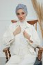 Laura - Light Grey Cotton Turban