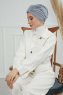 Laura - Light Grey Cotton Turban