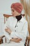 Laura - Salmon Cotton Turban