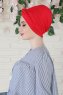 Astrid - Red Cotton Turban - Ayse Turban