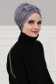 Agnes - Grey Cotton Turban - Ayse Turban