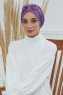 Agnes - Violet Cotton Turban
