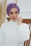 Agnes - Violet Cotton Turban