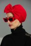 Julia - Red Cotton Turban - Ayse Turban