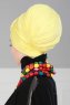 Julia - Yellow Cotton Turban - Ayse Turban