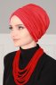 Wilma - Red Cotton Turban - Ayse Turban