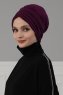 Wilma - Purple Cotton Turban - Ayse Turban