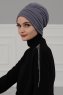 Wilma - Grey Cotton Turban - Ayse Turban