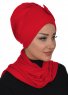 Bianca - Red Cotton Turban