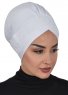 Molly - White Lace Cotton Turban