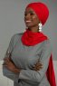 Rebecca - Red Cotton Turban - Ayse Turban