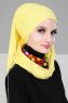 Rebecca - Yellow Cotton Turban - Ayse Turban