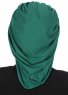 Isabella - Dark Green Cotton Turban - Ayse Turban