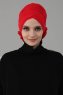 Elisabeth - Red Cotton Turban