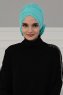 Elisabeth - Turquoise Cotton Turban
