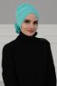 Elisabeth - Turquoise Cotton Turban